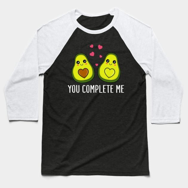 Happy Valentines Day Gift For Avocado Lover Baseball T-Shirt by HCMGift